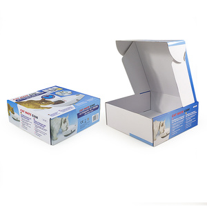 customized cheap cmyk printed corrugated paper box for pet products package